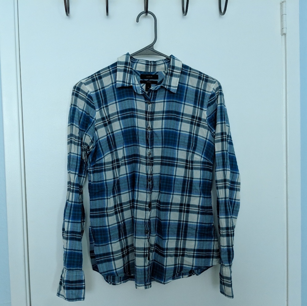 J. Crew Perfect Blue Shirt
